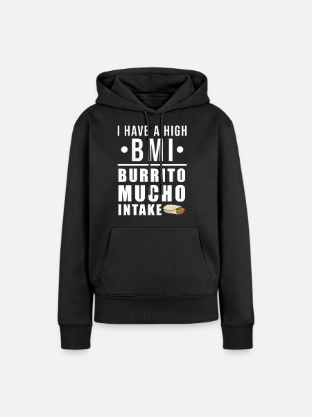 Burrito - Frauen Premium Bio Hoodie - Schwarz