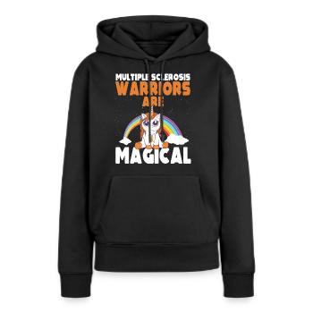 Multiple Sklerose Awareness Krankheit MS - Frauen Premium Bio Hoodie - Schwarz - Vorne - Julia (174cm)