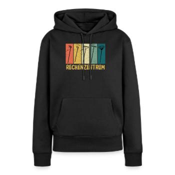 Rechenzentrum Garten Rechen Gärtner Gartenarbeit - Frauen Premium Bio Hoodie - Schwarz - Vorne - Julia (174cm)