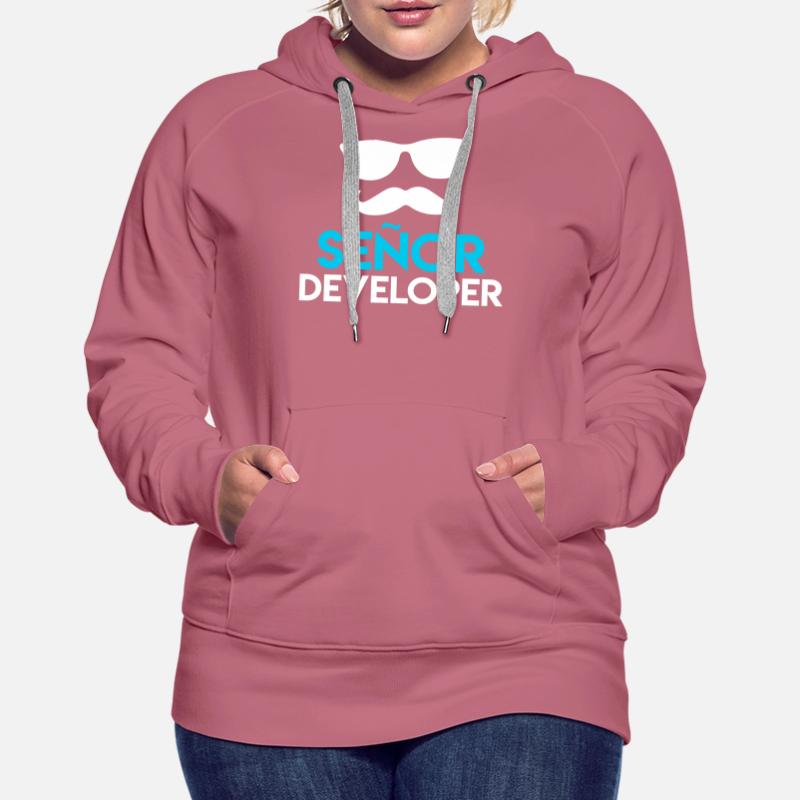 Senor Developer Computer Scientist Nerd Developer Women’s Premium Organic Hoodie