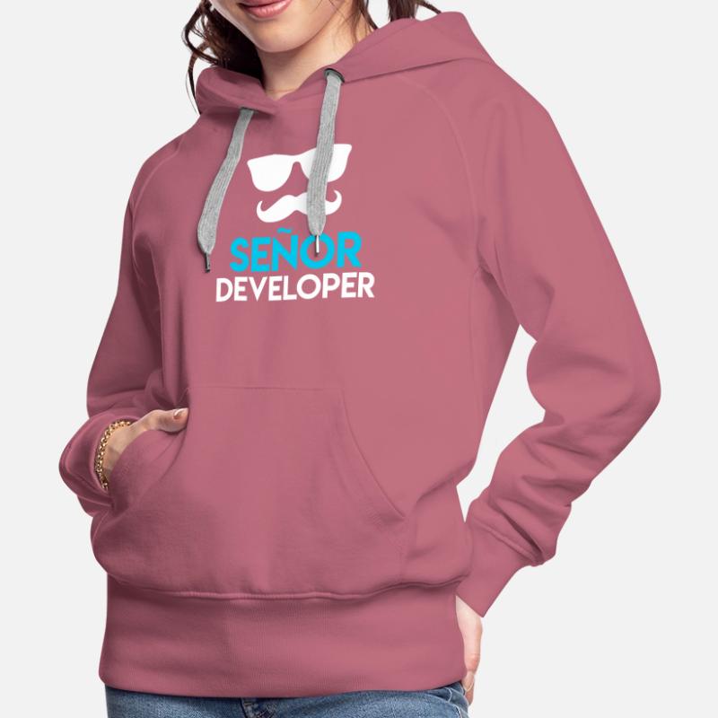 Senor Developer Computer Scientist Nerd Developer Women’s Premium Organic Hoodie