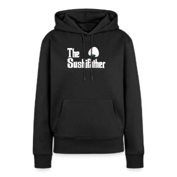 Sushi - Frauen Premium Bio Hoodie - Schwarz - Vorne - Julia (174cm)