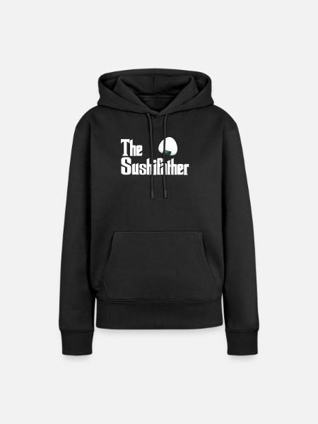 Sushi - Frauen Premium Bio Hoodie - Schwarz