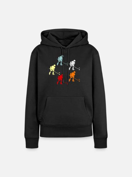 Eishockey - Frauen Premium Bio Hoodie - Schwarz