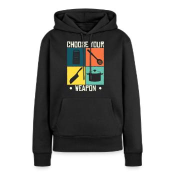 Koch Kochkunst küche Hobbykoch - Frauen Premium Bio Hoodie - Schwarz - Vorne - Julia (174cm)