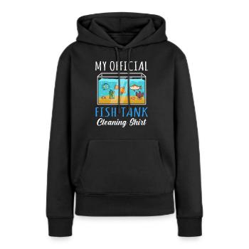 Aquarium - Sweat à capuche Premium bio Femme - noir - Devant - Julia (174cm)