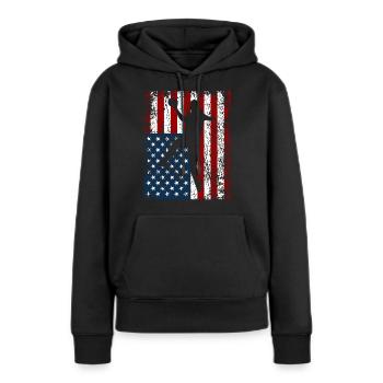 USA Handball HandballEr Sportswoman Gift - Women’s Premium Organic Hoodie - black - Front - Julia (174cm)