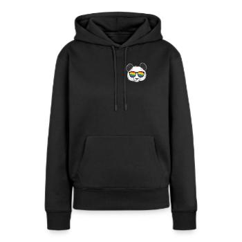 LGBT - Sweat à capuche Premium bio Femme - noir - Devant - Julia (174cm)