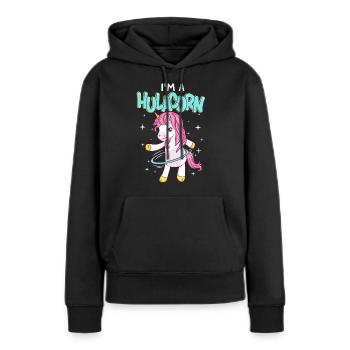 I´m a Hulacorn Gymnastik Hula - Frauen Premium Bio Hoodie - Schwarz - Vorne - Julia (174cm)