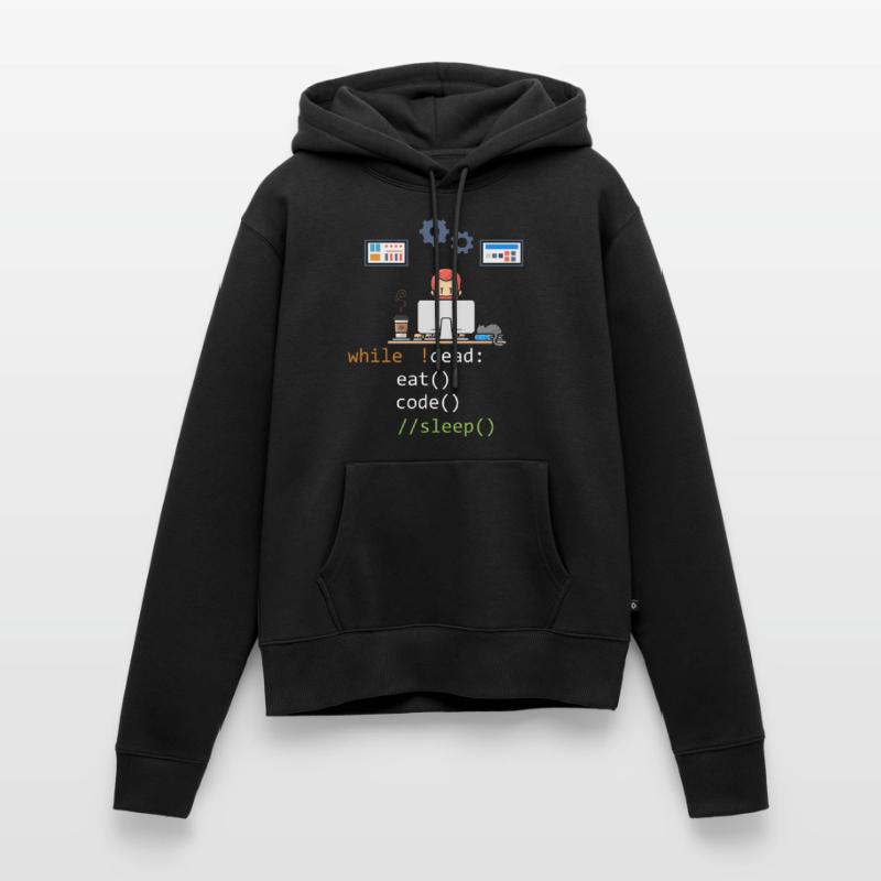 Dead Eat Code Sleep Funny Programming Computer Pro Women’s Premium Organic Hoodie