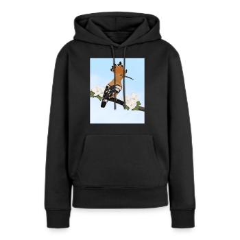 Wiedehopf Vogel Gartenvogel Singvogel Ornithologe - Frauen Premium Bio Hoodie - Schwarz - Vorne - Julia (174cm)