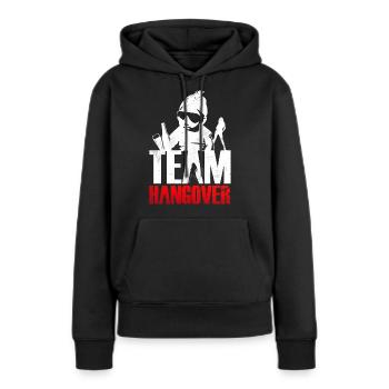 Team Hangover Männer JGA Shirts Herren Party Baby - Frauen Premium Bio Hoodie - Schwarz - Vorne - Julia (174cm)