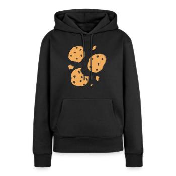 Cookies - Frauen Premium Bio Hoodie - Schwarz - Vorne - Julia (174cm)