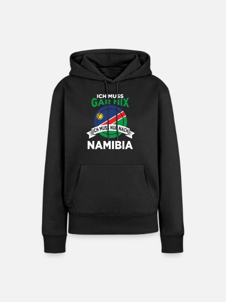 Afrika Namibia Geschenk Geschenkidee - Frauen Premium Bio Hoodie - Schwarz