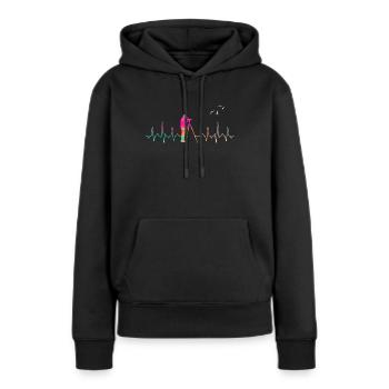 Ornithologe - Frauen Premium Bio Hoodie - Schwarz - Vorne - Julia (174cm)