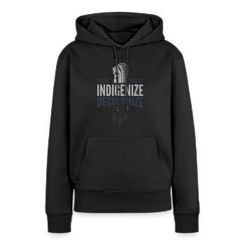 einheimische, einheimische Ureinwohner Amerikas, - Frauen Premium Bio Hoodie - Schwarz - Vorne - Julia (174cm)