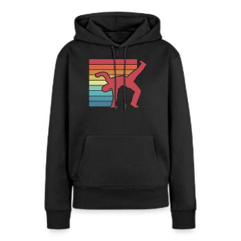 Capoeira Kampfkunst Kampfsport - Frauen Premium Bio Hoodie - Schwarz - Vorne - Julia (174cm)