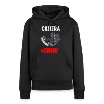 Cinéaste cinéaste Réalisateur Camera Crew - Sweat à capuche Premium bio Femme - noir - Devant - Julia (174cm)