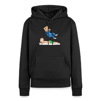 Lustiges Physiotherapeut Wrestling Physio vom - Frauen Premium Bio Hoodie - Schwarz - Vorne - Julia (174cm)