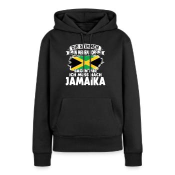 Jamaikaner Raggae Jamaika - Frauen Premium Bio Hoodie - Schwarz - Vorne - Julia (174cm)