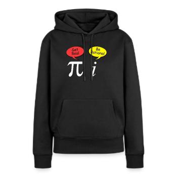 Complex Numbers Joke Irrational Number Mathematics - Women’s Premium Organic Hoodie - black - Front - Julia (174cm)