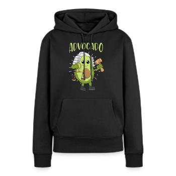 Droit Avocat Advocado Avocats Cadeau Étudiant - Sweat à capuche Premium bio Femme - noir - Devant - Julia (174cm)