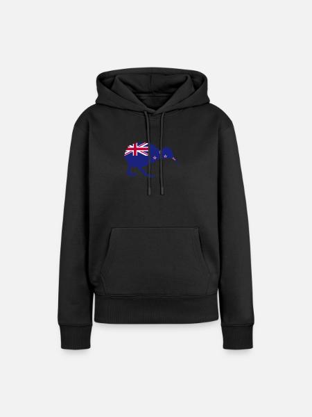 Kiwi Vogel kiwivogel Neuseeland - Frauen Premium Bio Hoodie - Schwarz