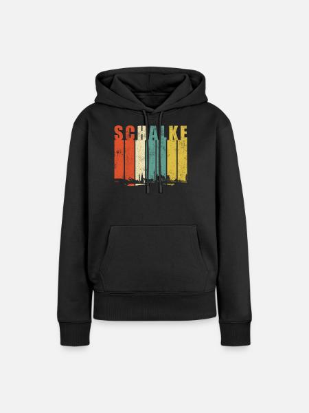 Gelsenkirchen Schalke Ruhrpott Ruhrgebiet Retro - Frauen Premium Bio Hoodie - Schwarz