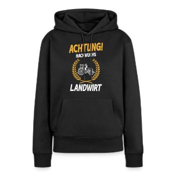 Landwirt Nachwuchs Landwirtschaft Bauernhof - Frauen Premium Bio Hoodie - Schwarz - Vorne - Julia (174cm)
