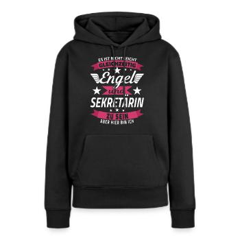 Sekretärin Geschenkidee Bürohumor Kauffrau Büro - Frauen Premium Bio Hoodie - Schwarz - Vorne - Julia (174cm)