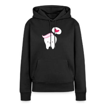 Dentiste Dentiste Dentiste Dentist Dents Cadeau - Sweat à capuche Premium bio Femme - noir - Devant - Julia (174cm)