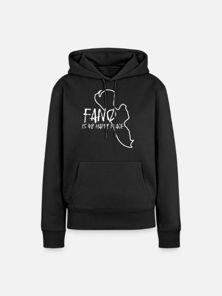 Fanø Urlaub Fano Fanö - Dame Premium hoodie, økologisk bomuld - sort