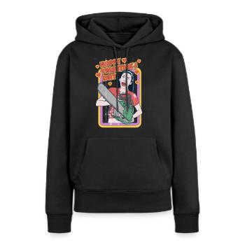 Happy Valentine's Day - Women’s Premium Organic Hoodie - black - Front - Julia (174cm)