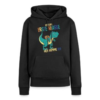 Schulkind Erste Klasse Schulanfänger Schulstart - Frauen Premium Bio Hoodie - Schwarz - Vorne - Julia (174cm)
