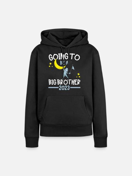 Je vais être Big Brother 2023 Big Bro 23 - Sweat à capuche Premium bio Femme - noir