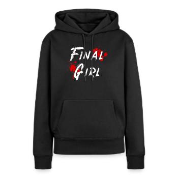Final Girl Horrorfilm Überlebende - Frauen Premium Bio Hoodie - Schwarz - Vorne - Julia (174cm)