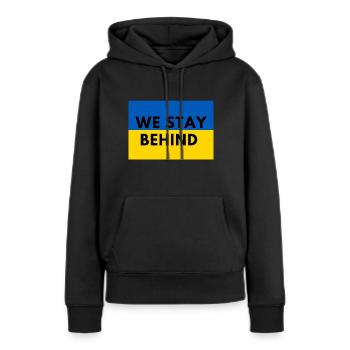 Ukraine War | Peace - Women’s Premium Organic Hoodie - black - Front - Julia (174cm)