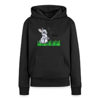 Rabbit Name Gift Elena - Women’s Premium Organic Hoodie - black - Front - Julia (174cm)