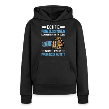 Pfadfinder Scout Pfadfinderin Camping - Frauen Premium Bio Hoodie - Schwarz - Vorne - Julia (174cm)