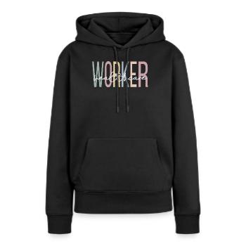 Gesundheitspersonal Fachkraft Gesundheitswesen - Frauen Premium Bio Hoodie - Schwarz - Vorne - Julia (174cm)