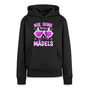 Frauen Freundinnen Team Feier - Frauen Premium Bio Hoodie - Schwarz - Vorne - Julia (174cm)