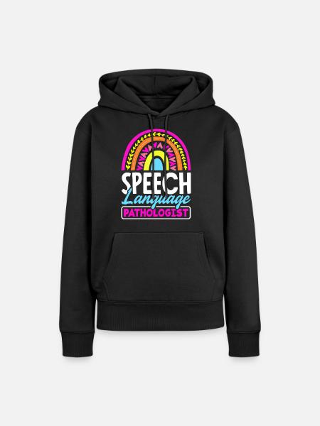 Speech Language Pathologist Speech Therapy - Frauen Premium Bio Hoodie - Schwarz