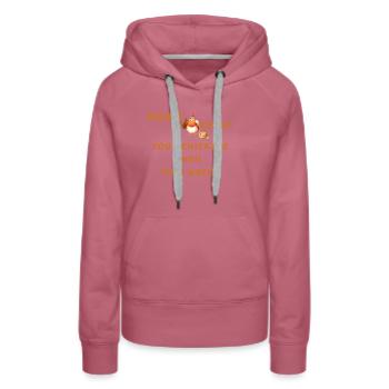 Juste A Girl Who Loves Chickens And Goats Ranch - Sweat à capuche Premium bio Femme - mauve - Devant - Isabella (175cm)