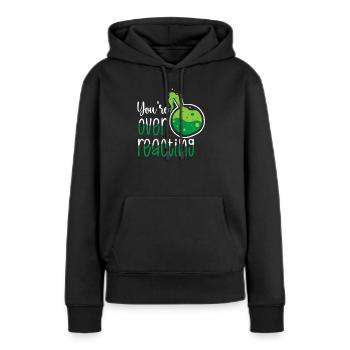 Chimie Science Physique Recherche Nerd Humour - Sweat à capuche Premium bio Femme - noir - Devant - Julia (174cm)