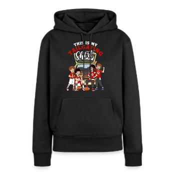 Tailgate Party Football BBQ Grilling This Is My Ta - Women’s Premium Organic Hoodie - black - Front - Julia (174cm)