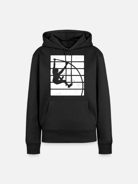 Stabhochspringer - Frauen Premium Bio Hoodie - Schwarz