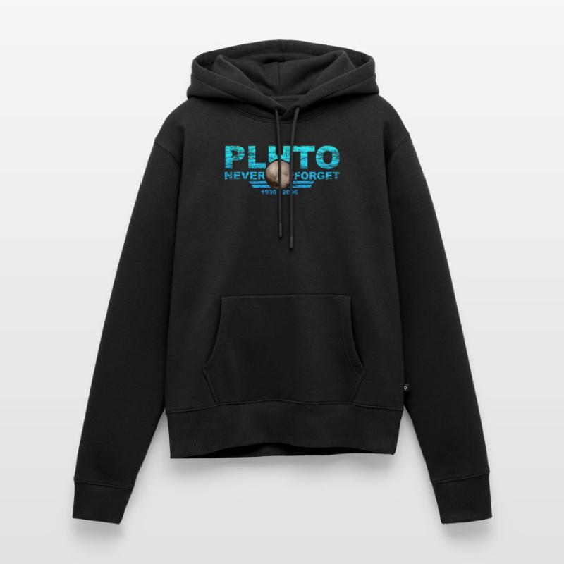 Never Forget Pluto Design Retro Style Funny Space Women’s Premium Organic Hoodie