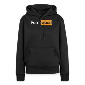 Form Wood - Women’s Premium Organic Hoodie - black - Front - Julia (174cm)