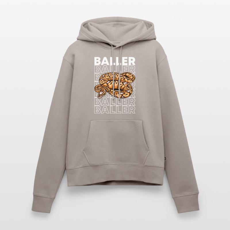Ball Python 80's Style Baller Royal Python Snake Sweat à capuche Premium bio Femme