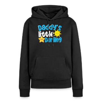 Daddy’s Little Darling Mignon Kiddie Sun Star Kid - Sweat à capuche Premium bio Femme - noir - Devant - Julia (174cm)